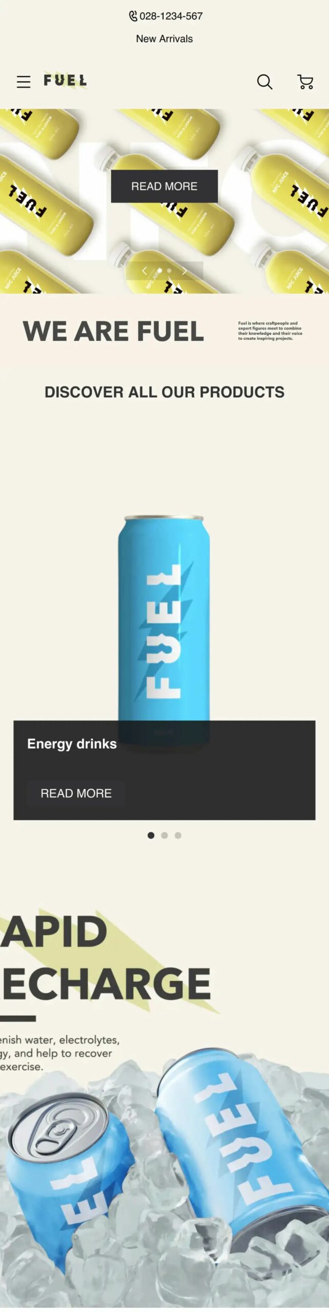 模板推薦 | 年輕跳躍的FUEL 主題，多角度展示、動效視覺一絕！