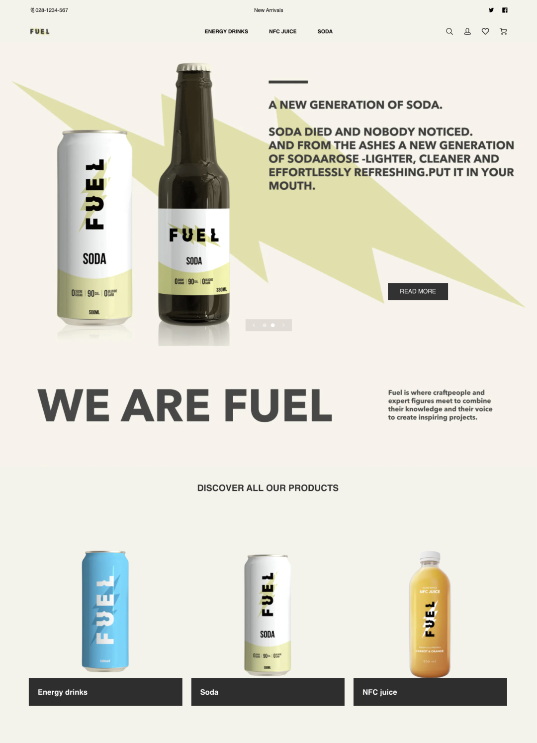 模板推薦 | 年輕跳躍的FUEL 主題，多角度展示、動效視覺一絕！